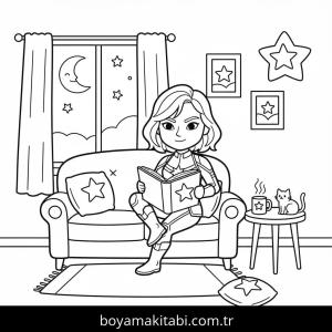 Captain Marvel boyama sayfası – yaratıcılık, eğlenceli etkinlik