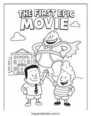 Captain Underpants Boyama Sayfaları