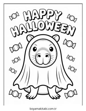 Capybara boyama sayfası – eğitici aktivite, yaratıcılık