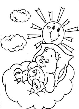 Care Bear boyama sayfası,  coloring page, Rüya Ayı, 