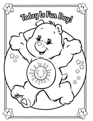 Care Bear boyama sayfası,  coloring page, Eğlenceli Ayı 1, 