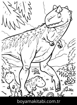 Carnotaurus Dinazor boyama sayfası,  coloring page, , Images Carnotaurus Coloring Page
