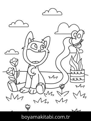 Catnap boyama sayfası – ücretsiz yazdır, boyama etkinliği