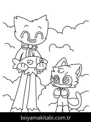 Catnap boyama sayfası – eğitici aktivite, yaratıcılık