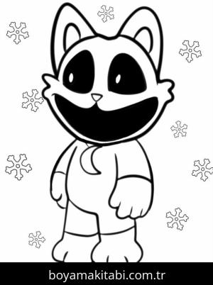 Catnap boyama sayfası – çocuk aktivitesi, PDF indir