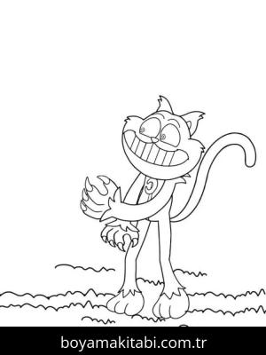 Catnap boyama sayfası – boyama çalışması, yaratıcılığı geliştirir