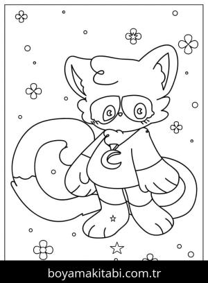 Catnap boyama sayfası – renkli çizimler, okul öncesi