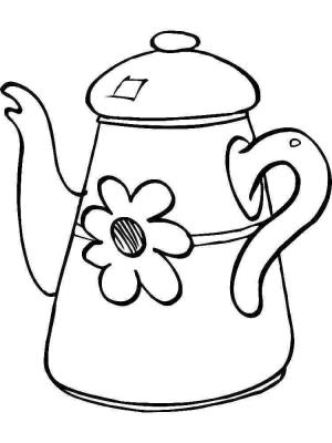 Çaydanlık boyama sayfası,  coloring page, Çaydanlık Çok Güzel, 