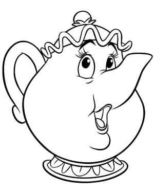 Çaydanlık boyama sayfası,  coloring page, Karikatür Çaydanlık çiz, 