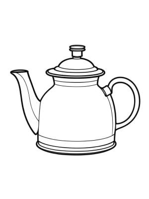 Çaydanlık boyama sayfası,  coloring page, Bir Çaydanlık Çiz, 