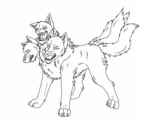 Cerberus boyama sayfası,  coloring page, Büyük Cerberus, 