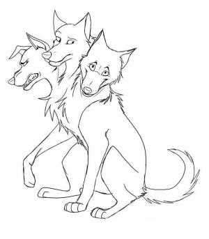 Cerberus boyama sayfası,  coloring page, Karikatür Cerberus, 