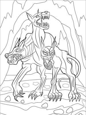 Cerberus boyama sayfası,  coloring page, Cehennemden Gelen Cerberus, 