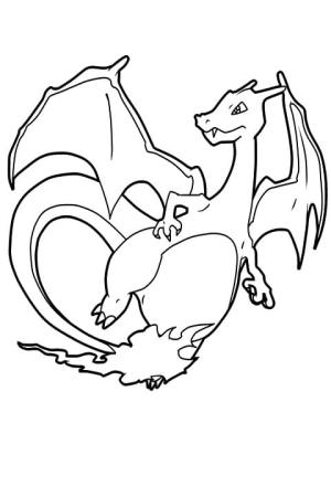 Charizard boyama sayfası,  coloring page, Charizard Yazdırılabilir Boyama, 