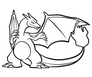 Charizard boyama sayfası,  coloring page, Charizard Pokemon Yazdırılabilir, 