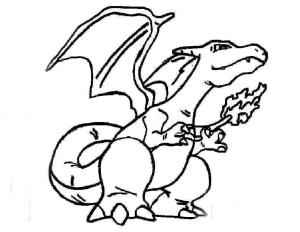 Charizard boyama sayfası,  coloring page, ücretsiz Boyama Için Charizard, 