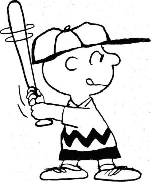 Charlie Kahverengi boyama sayfası,  coloring page, Charlie Brown Ve Beyzbol, 