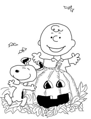 Charlie Kahverengi boyama sayfası,  coloring page, Charlie Brown Cadılar Bayramı, 