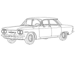 Chevrolet boyama sayfası,  coloring page, Chevrolet Corvair, 