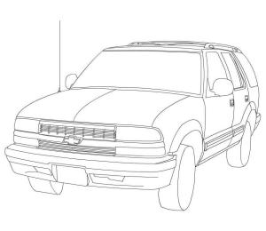 Chevrolet boyama sayfası,  coloring page, Chevrolet Blazer, 