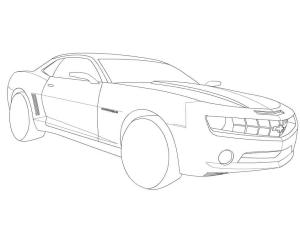 Chevrolet boyama sayfası,  coloring page, Chevrolet Camaro, 