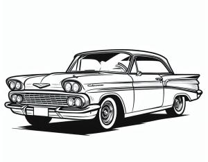 Chevrolet boyama sayfası,  coloring page, Klasik Chevrolet Araba, 