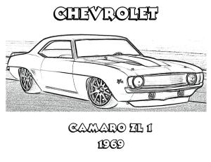 Chevrolet boyama sayfası,  coloring page, Chevrolet Camaro ZL1, 