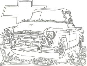 Chevrolet boyama sayfası,  coloring page, Chevrolet arabası, 