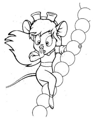 Chi İle Dale boyama sayfası,  coloring page, Gadget Hackwrench, 