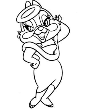 Chi İle Dale boyama sayfası,  coloring page, Clarice, 