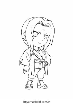Chibi boyama sayfası – çocuk aktivitesi, PDF indir
