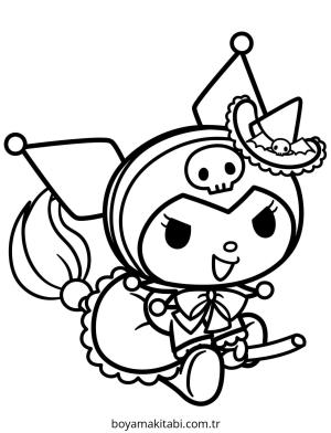 Chibi boyama sayfası – kolay boyama, eğitici aktivite