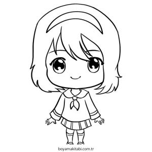 Chibi boyama sayfası – el becerilerini geliştirir, boyama çalışması