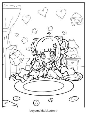 Chibi boyama sayfası – yaratıcılığı geliştirir, keyifli zaman