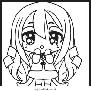 Chibi boyama sayfası – yaratıcılığı geliştirir, keyifli zaman