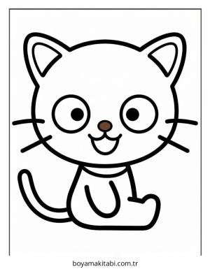 Chococat boyama sayfası – PDF indir, sevimli karakter