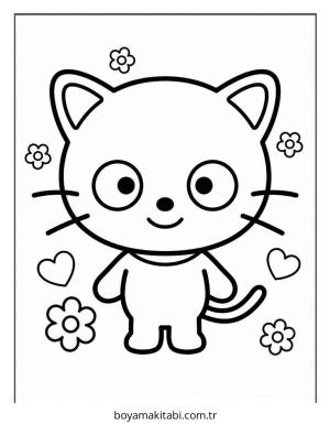 Chococat boyama sayfası – çocuklar için, çizgi film temalı