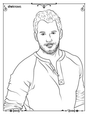 Chris Evans boyama sayfası,  coloring page, Harika Chris Evans, 