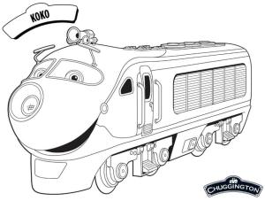 Chuggington boyama sayfası,  coloring page, Chuggington’daki Koko, 