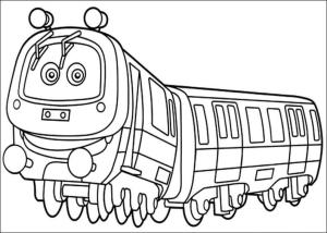 Chuggington boyama sayfası,  coloring page, Zımpara Chuggington, 