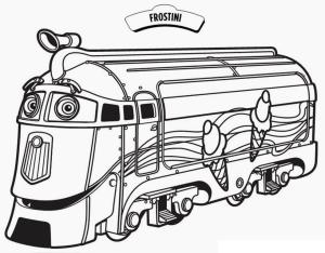 Chuggington boyama sayfası,  coloring page, Chuggington’daki Frostini, 