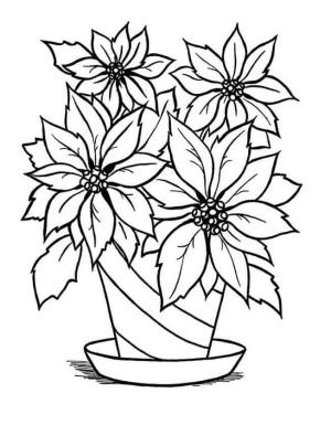 Çiçek Vazosu boyama sayfası,  coloring page, Çiçek Vazo 2, 