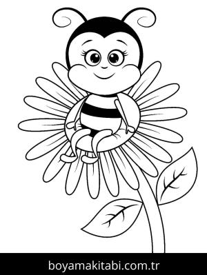 Çiçek boyama sayfası – ücretsiz yazdır, boyama etkinliği