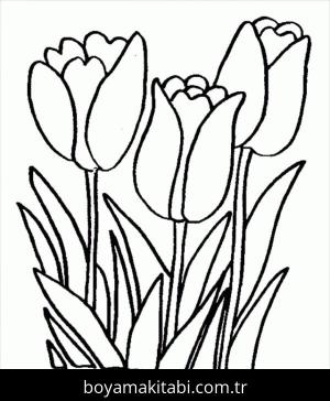 Çiçek boyama sayfası – PDF indir, sevimli karakter
