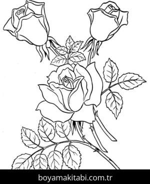 Çiçek boyama sayfası – yaratıcılığı geliştirir, keyifli zaman