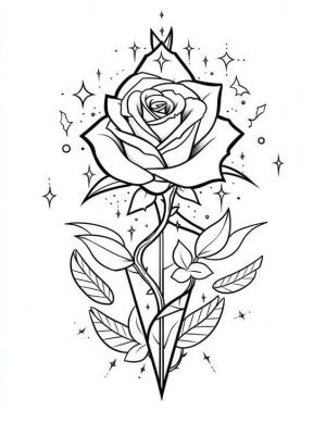 Çiçek boyama sayfası, Flower coloring page, Çocuklar için Çiçek Basit Çiçekler boyama sayfası, 