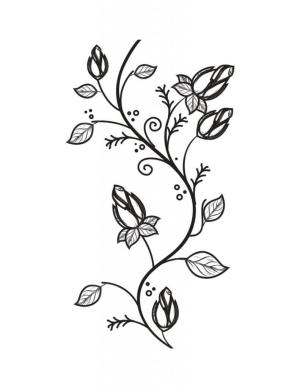 Çiçek boyama sayfası, Flower coloring page, Şirin Çiçek, 