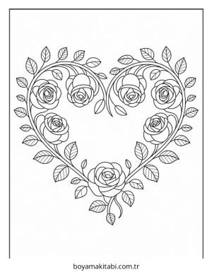 Çiçek boyama sayfası – yaratıcılık, eğlenceli etkinlik