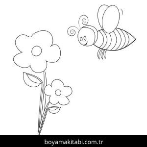 Çiçek boyama sayfası – yaratıcılığı geliştirir, keyifli zaman