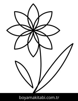 Çiçek boyama sayfası – keyifli zaman, renkli çizimler